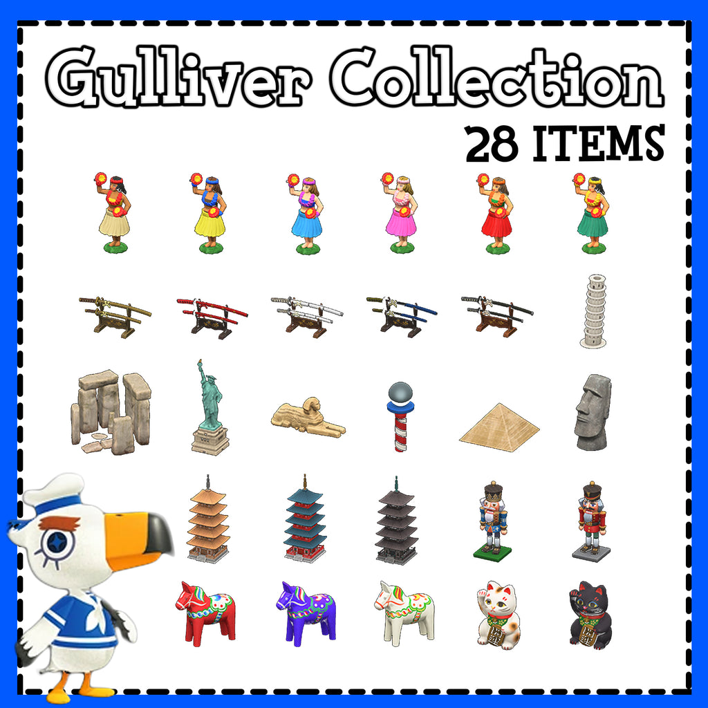 ACNH Gulliver Items | Animal Crossing Gulliver Collection