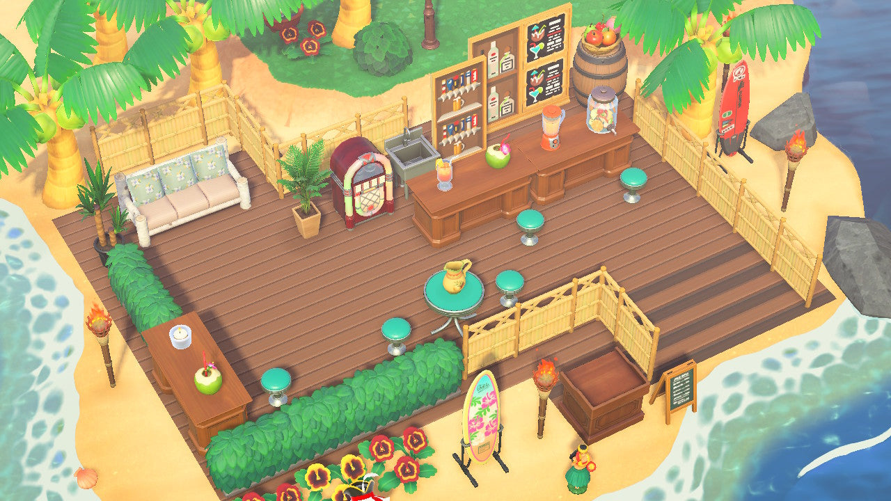 Beach Sunset Bar Buy Items Animal Crossing Store ACNH | Nook Shopping ...