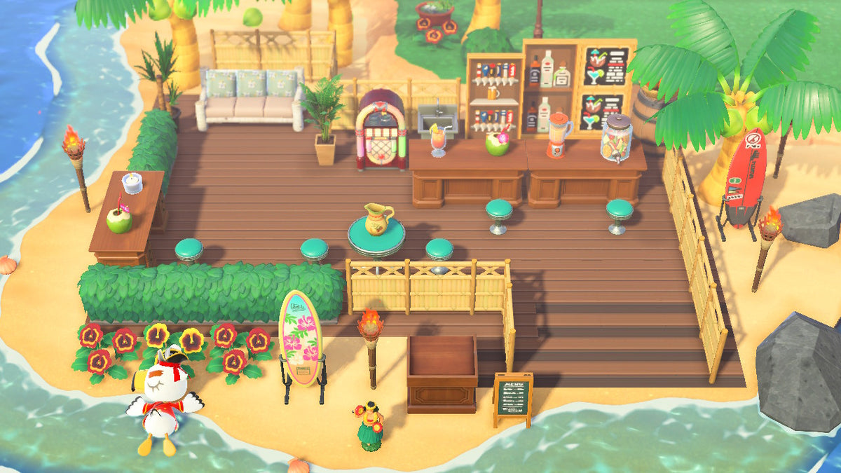 Beach Sunset Bar Buy Items Animal Crossing Store ACNH | Nook Shop ...
