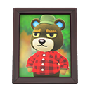 Grizzly's Photo Animal Crossing New Horizons | ACNH Items - Nookmall