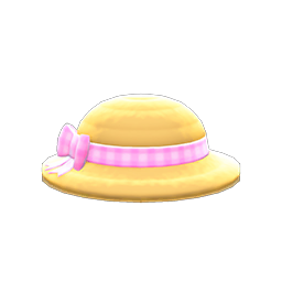 Ribboned Straw Hat