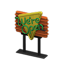 Diner Neon Sign Animal Crossing New Horizons | ACNH Critter - Nookmall