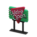 Diner Neon Sign Animal Crossing New Horizons | ACNH Critter - Nookmall