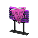 Diner Neon Sign Animal Crossing New Horizons | ACNH Critter - Nookmall