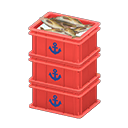 Stacked Fish Containers Animal Crossing New Horizons | ACNH Critter - Nookmall