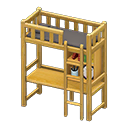 Loft Bed With Desk Animal Crossing New Horizons | ACNH Critter - Nookmall