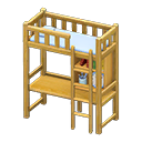 Loft Bed With Desk Animal Crossing New Horizons | ACNH Critter - Nookmall