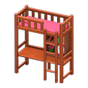 Loft Bed With Desk Animal Crossing New Horizons | ACNH Critter - Nookmall