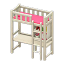 Loft Bed With Desk Animal Crossing New Horizons | ACNH Critter - Nookmall