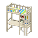 Loft Bed With Desk Animal Crossing New Horizons | ACNH Critter - Nookmall