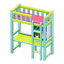 Loft Bed With Desk Animal Crossing New Horizons | ACNH Critter - Nookmall