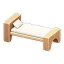 Wooden-Block Bed Animal Crossing New Horizons | ACNH Critter - Nookmall