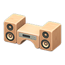 Wooden-Block Stereo Animal Crossing New Horizons | ACNH Critter - Nookmall