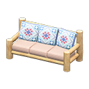 Log Extra-Long Sofa Animal Crossing New Horizons | ACNH Critter - Nookmall