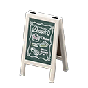 Menu Chalkboard Animal Crossing New Horizons | ACNH Critter - Nookmall