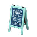 Menu Chalkboard Animal Crossing New Horizons | ACNH Critter - Nookmall