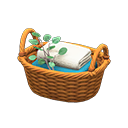 Rattan Towel Basket Animal Crossing New Horizons | ACNH Critter - Nookmall