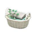 Rattan Towel Basket Animal Crossing New Horizons | ACNH Critter - Nookmall