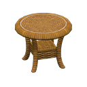 Rattan End Table Animal Crossing New Horizons | ACNH Critter - Nookmall