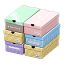 Stacked Shoeboxes Animal Crossing New Horizons | ACNH Critter - Nookmall