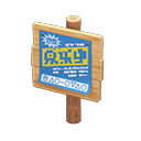 Plain Wooden Shop Sign Animal Crossing New Horizons | ACNH Critter - Nookmall