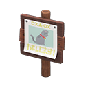 Plain Wooden Shop Sign Animal Crossing New Horizons | ACNH Critter - Nookmall