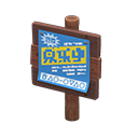 Plain Wooden Shop Sign Animal Crossing New Horizons | ACNH Critter - Nookmall