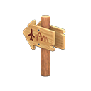 Angled Signpost Animal Crossing New Horizons | ACNH Critter - Nookmall