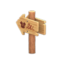 Angled Signpost Animal Crossing New Horizons | ACNH Critter - Nookmall