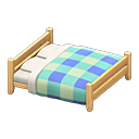 Wooden Double Bed Animal Crossing New Horizons | ACNH Critter - Nookmall