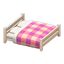 Wooden Double Bed Animal Crossing New Horizons | ACNH Critter - Nookmall