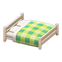 Wooden Double Bed Animal Crossing New Horizons | ACNH Critter - Nookmall