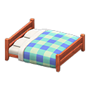 Wooden Double Bed Animal Crossing New Horizons | ACNH Critter - Nookmall