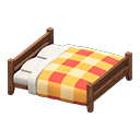 Wooden Double Bed Animal Crossing New Horizons | ACNH Critter - Nookmall