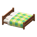 Wooden Double Bed Animal Crossing New Horizons | ACNH Critter - Nookmall