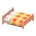 Wooden Double Bed Animal Crossing New Horizons | ACNH Critter - Nookmall