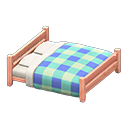 Wooden Double Bed Animal Crossing New Horizons | ACNH Critter - Nookmall