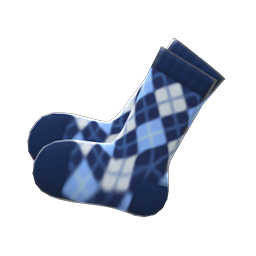 Argyle Crew Socks Animal Crossing New Horizons | ACNH Items - Nookmall