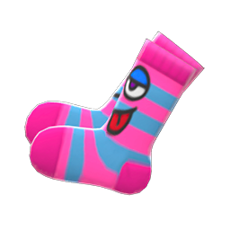 Funny-Face Socks Animal Crossing New Horizons | ACNH Items - Nookmall