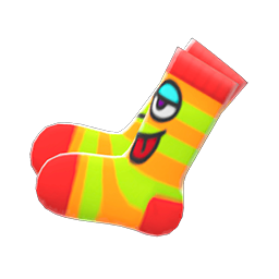 Funny-Face Socks Animal Crossing New Horizons | ACNH Items - Nookmall