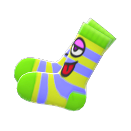 Funny-Face Socks Animal Crossing New Horizons | ACNH Items - Nookmall