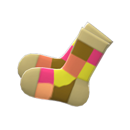 Color-Blocked Socks Animal Crossing New Horizons | ACNH Items - Nookmall