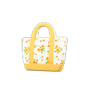 Tiny-Flower-Print Tote Bag Animal Crossing New Horizons | ACNH Items - Nookmall