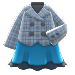 Peacoat-And-Skirt Combo Animal Crossing New Horizons | ACNH Items - Nookmall