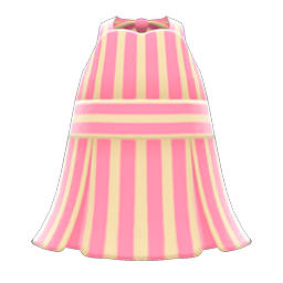 Striped Halter Dress Animal Crossing New Horizons | ACNH Items - Nookmall