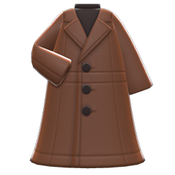 Long Pleather Coat Animal Crossing New Horizons | ACNH Items - Nookmall