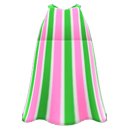 Striped Maxi Dress Animal Crossing New Horizons | ACNH Items - Nookmall