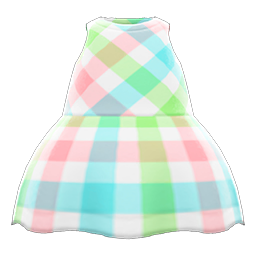 Plaid-Print Dress Animal Crossing New Horizons | ACNH Items - Nookmall