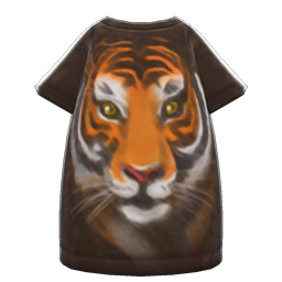 Tiger-Face Tee Dress Animal Crossing New Horizons | ACNH Items - Nookmall