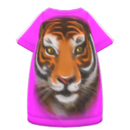 Tiger-Face Tee Dress Animal Crossing New Horizons | ACNH Items - Nookmall